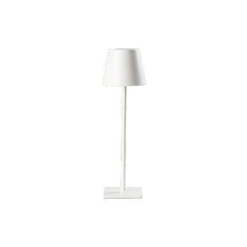 LAMP MESA LED INALAM METAL CUAD PANT CONICA TALL BLANCA